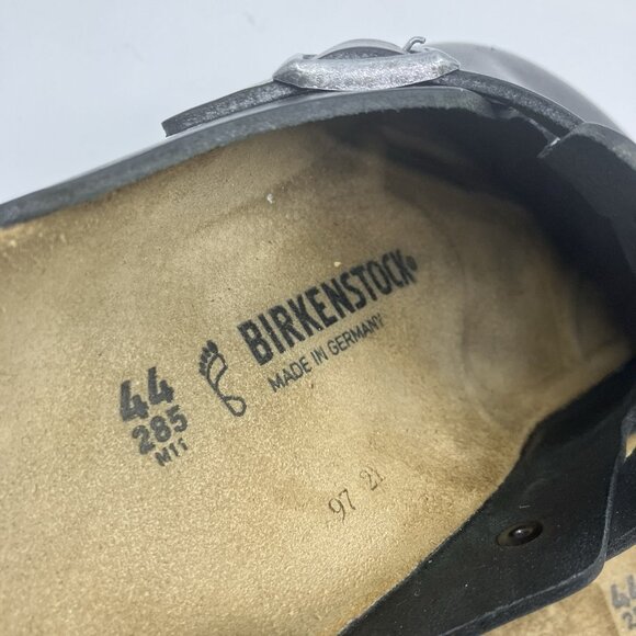 Birkenstock Boston Black Leather Clogs Mens EU 44/US 11 Slip On - Picture 6 of 9